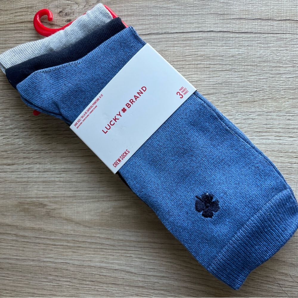 Lucky Brand Men's Crew Socks - 3 Pack